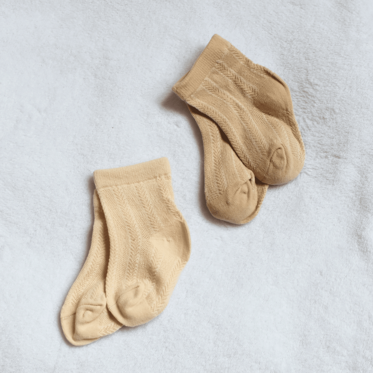 Lot de 2 paires de chaussettes bébé en coton bio certifié GOTS