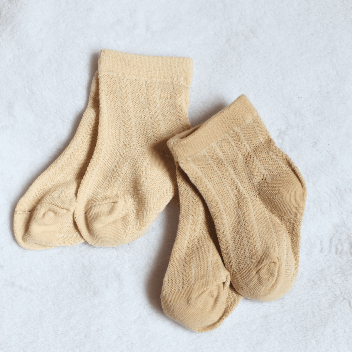 Chaussettes bébé coton bio Ineessance, lot de 2 paires