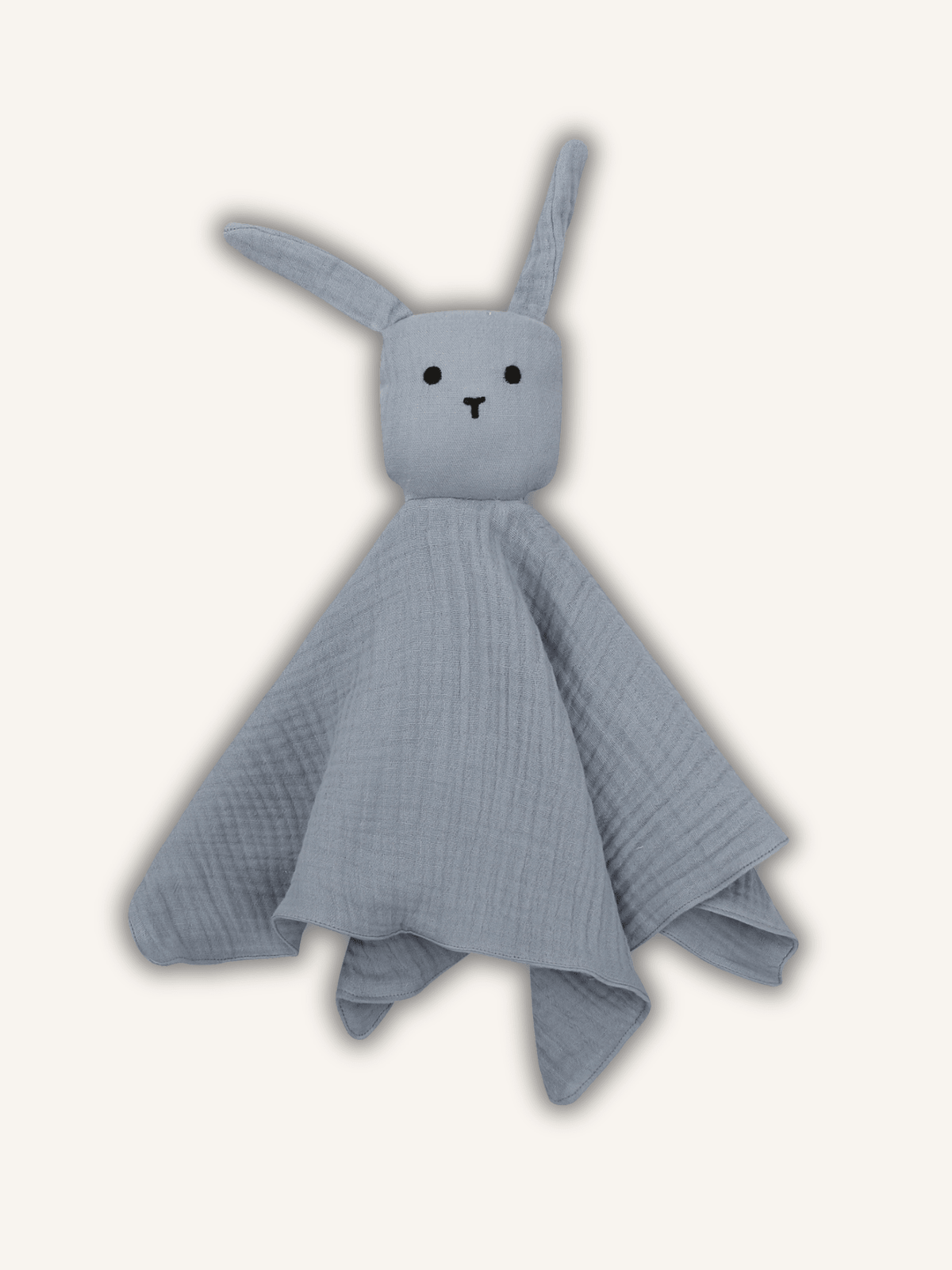 Doudou lapin bleu personnalisé au prénom
