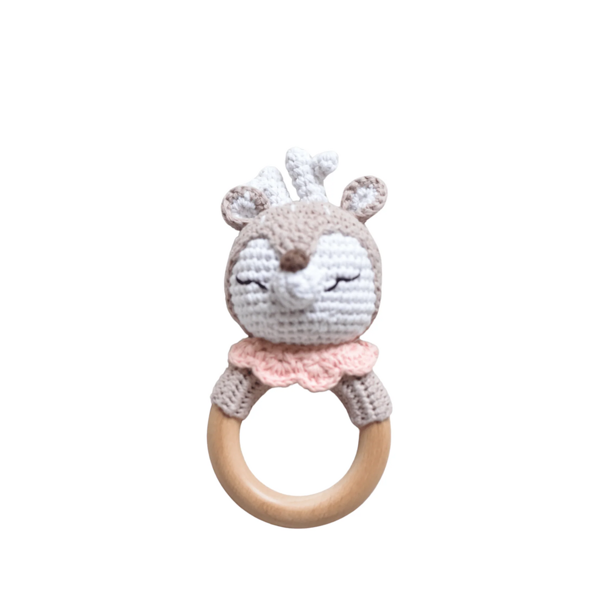 Hochet en crochet pour l'éveil sensoriel de bébé