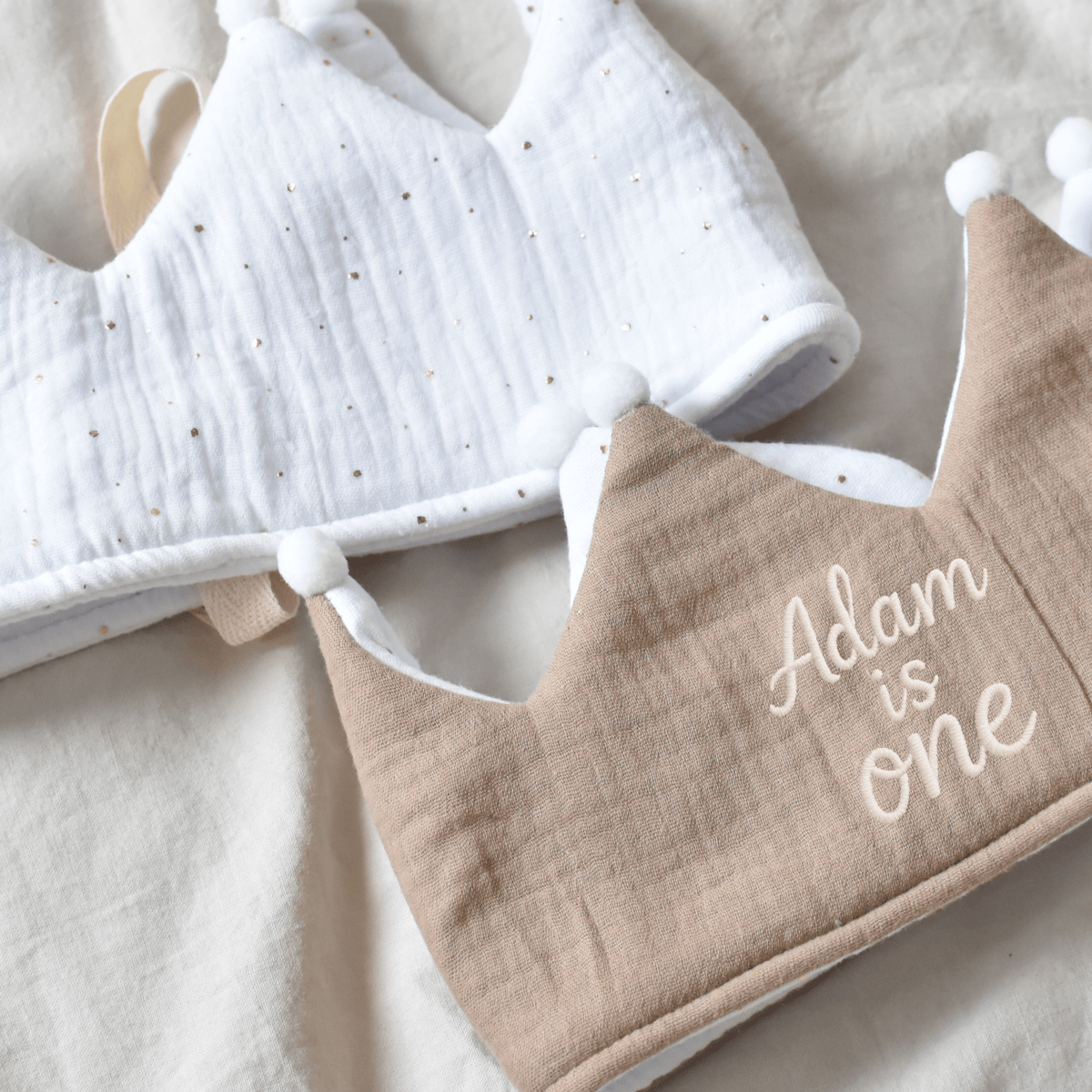 Couronne en double gaze de coton pour jouer à la maison