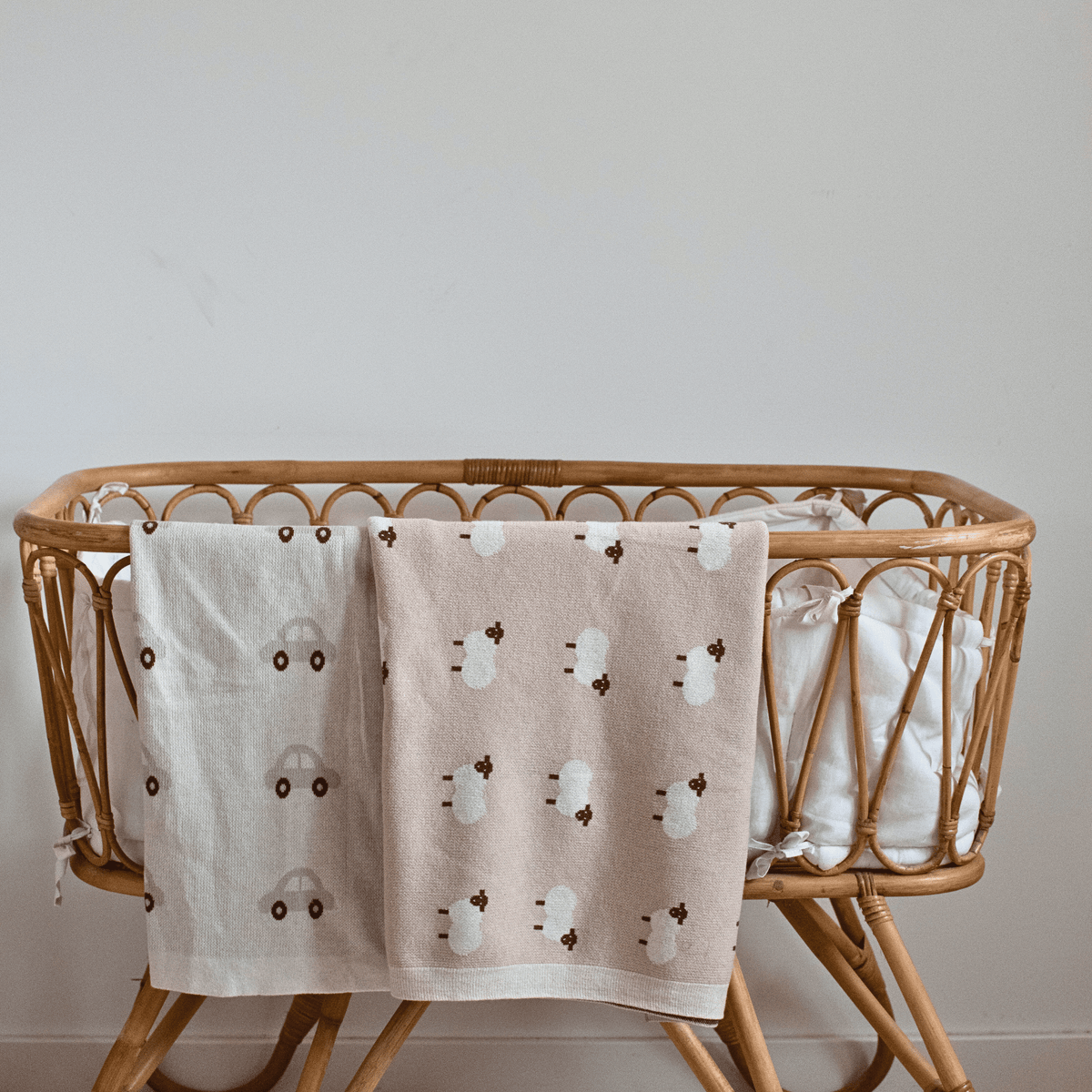 Couverture Doux Rêves 75x100 cm brodée au prénom