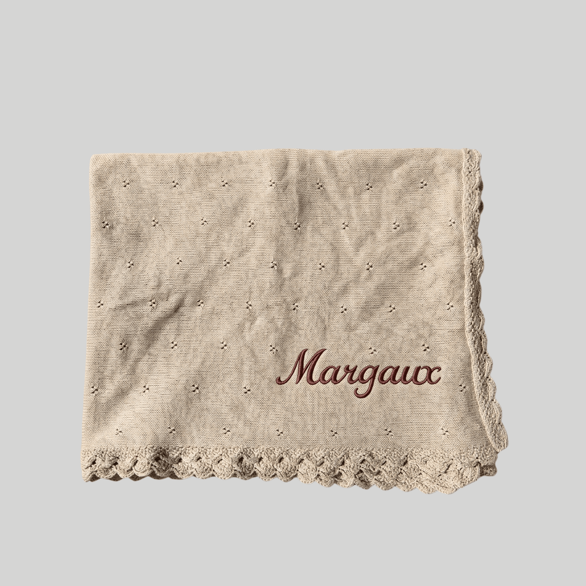 Couverture en tricot pour envelopper bébé de douceur