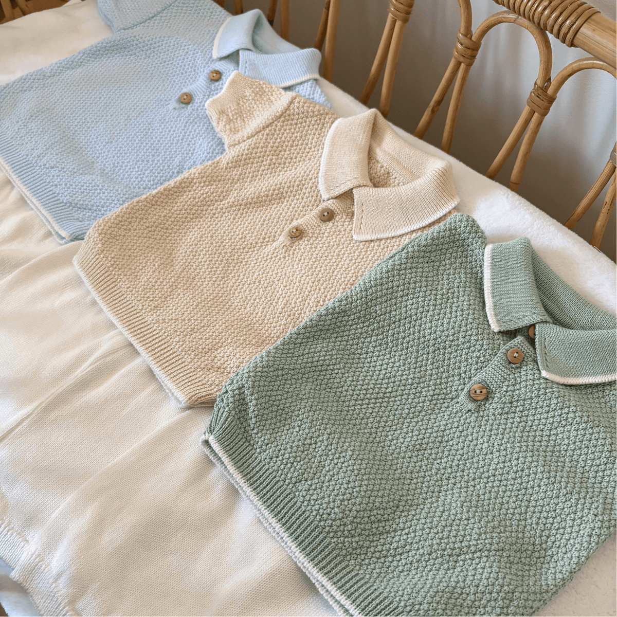Ensemble bébé Petit Marin en tricot 100 % coton