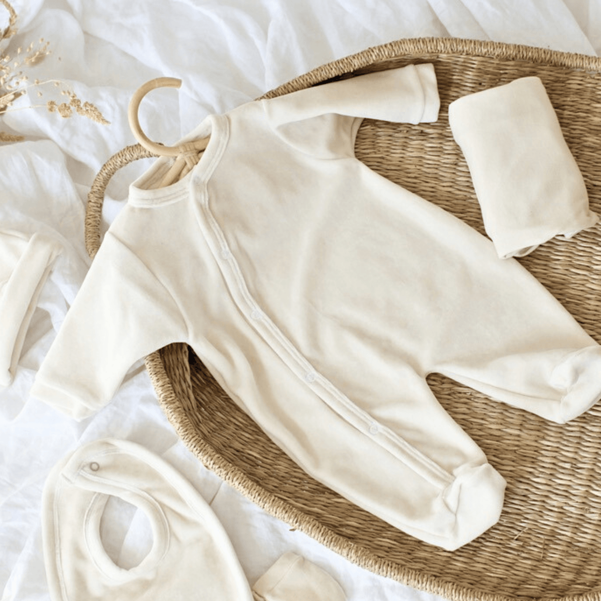 Ensemble pyjama bébé Mini Velours 5 pièces personnalisable