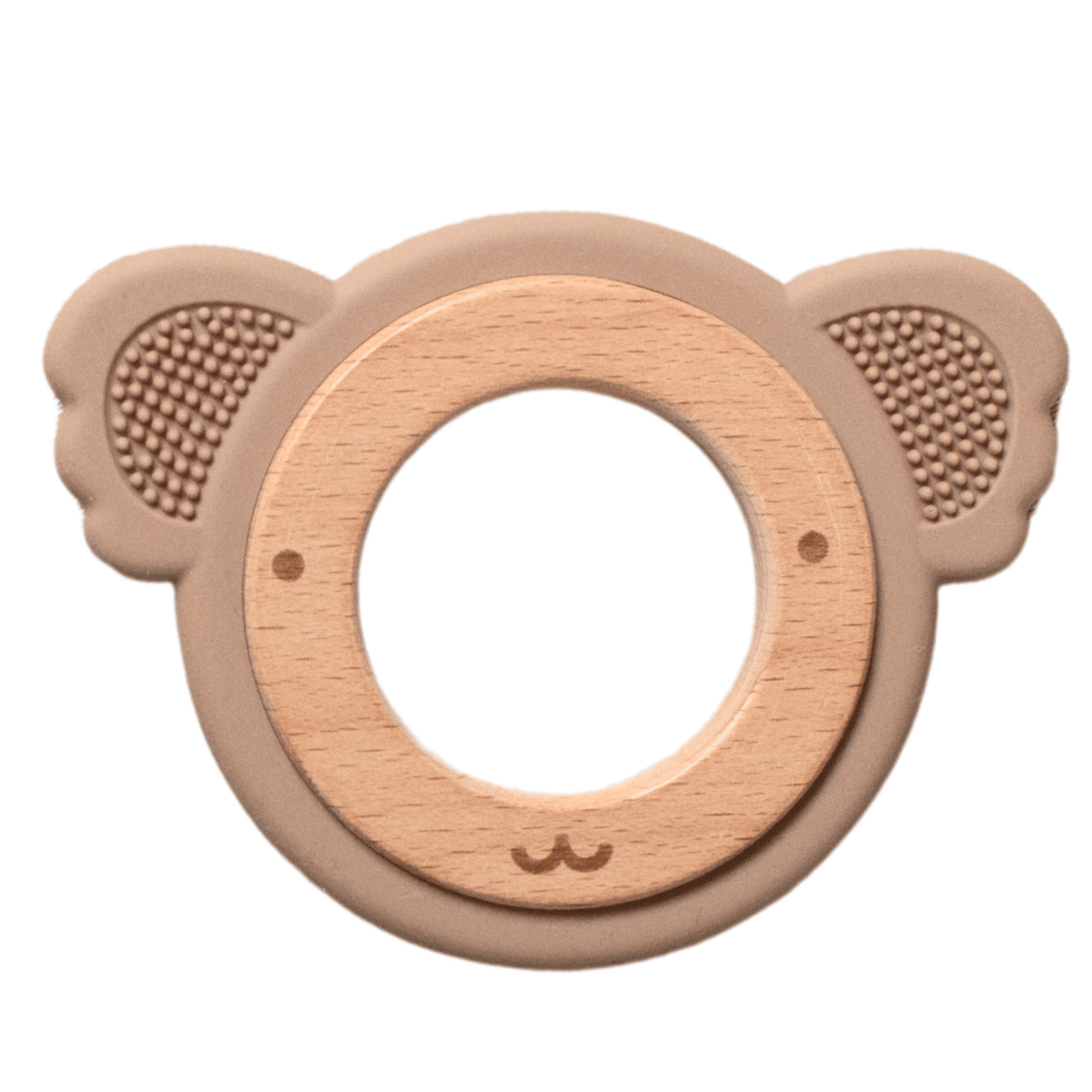 Anneau de dentition Koala en bois naturel et silicone sans BPA