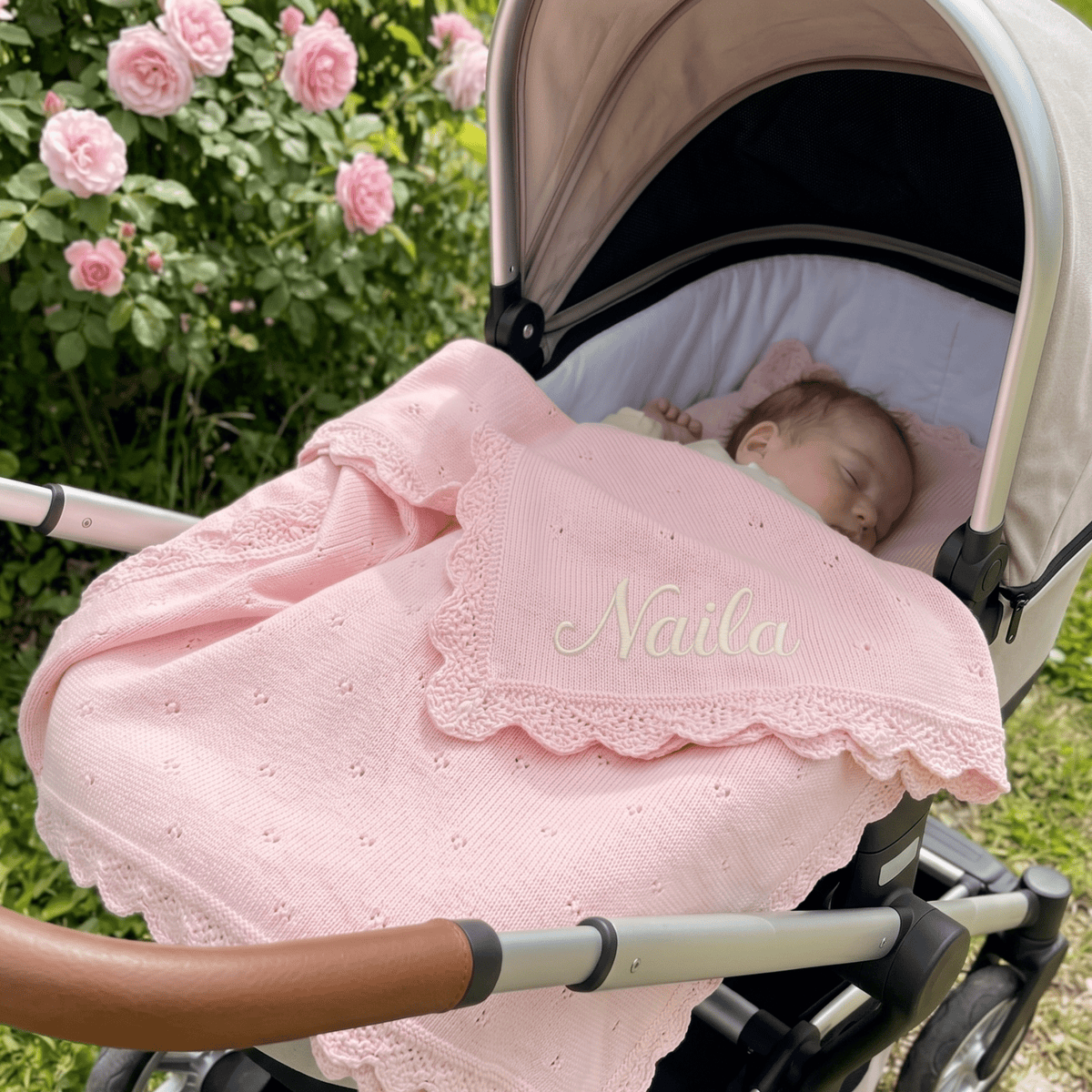Couverture en tricot douce et respirante pour nouveau-né