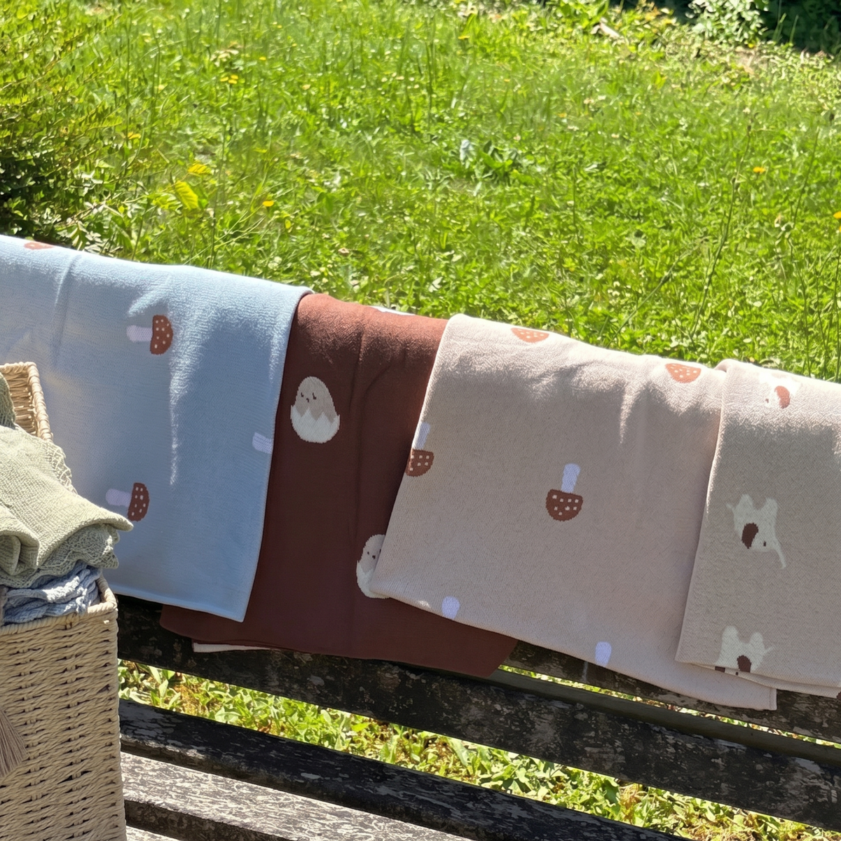 Couverture à motif bébé, cadeau de naissance tout doux