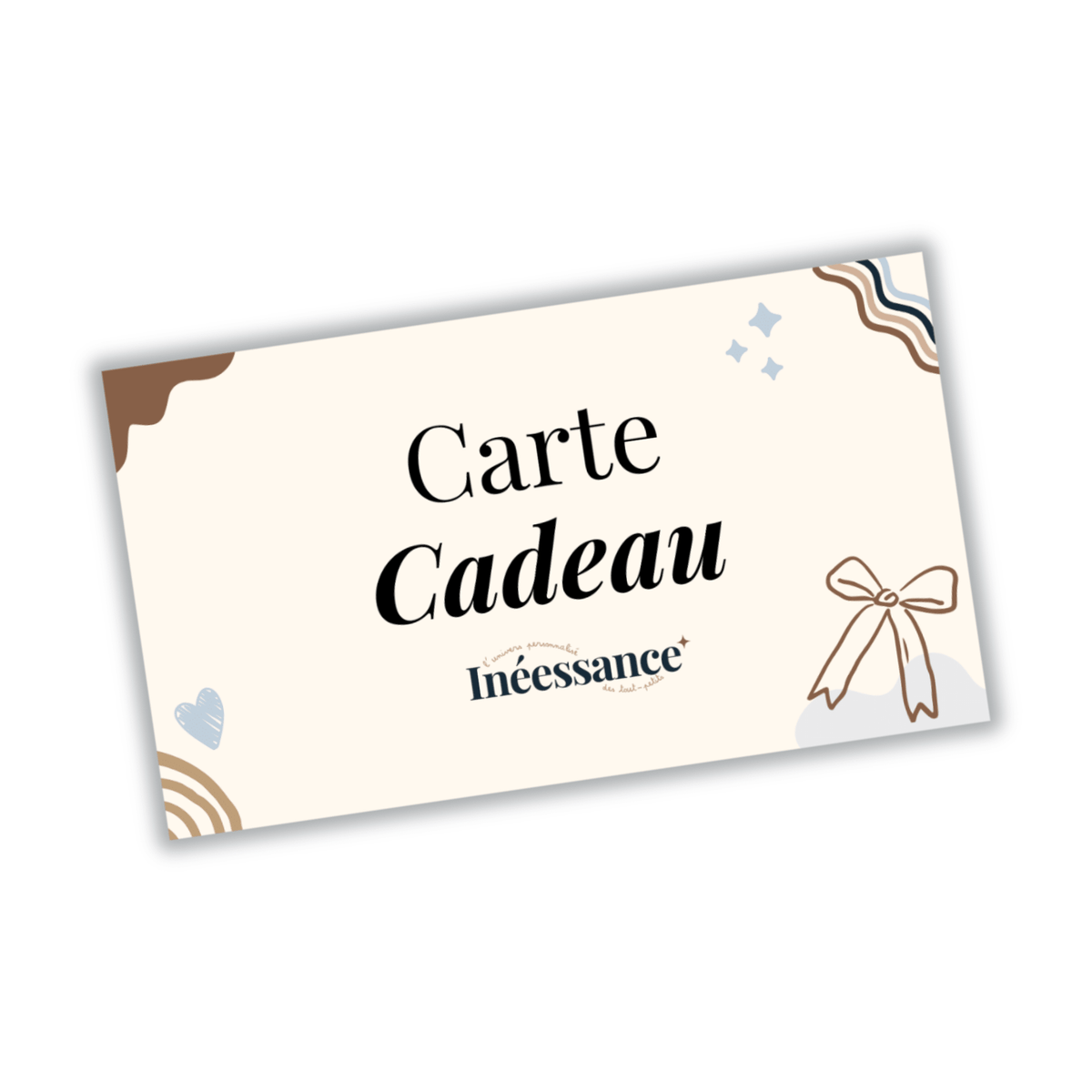 Carte cadeau Ineessance pour offrir le choix et la personnalisation