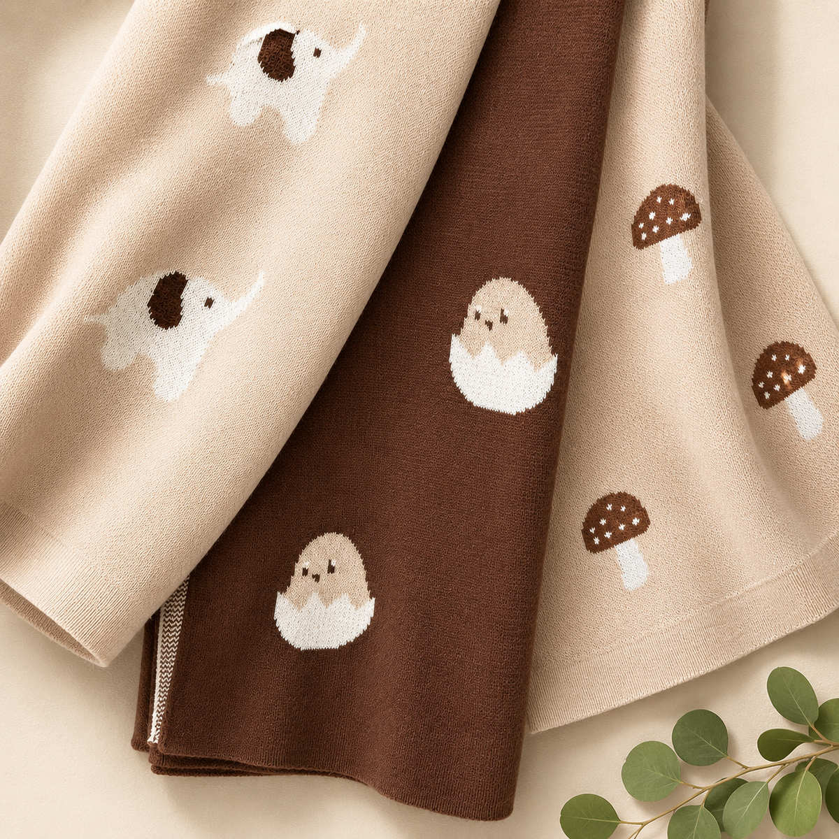 Couverture bébé à motif personnalisable avec le prénom brodé