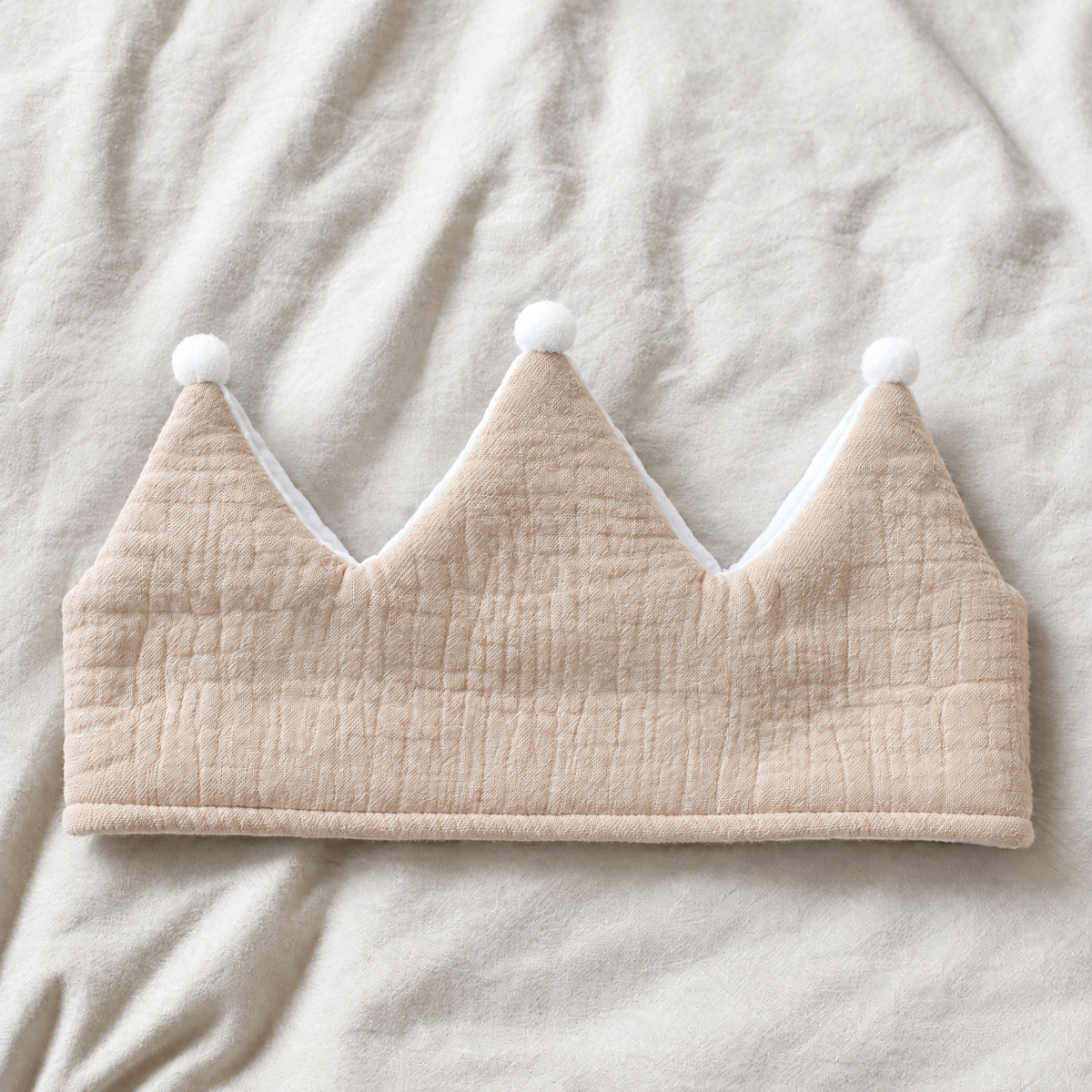 Couronne d'anniversaire beige à personnaliser