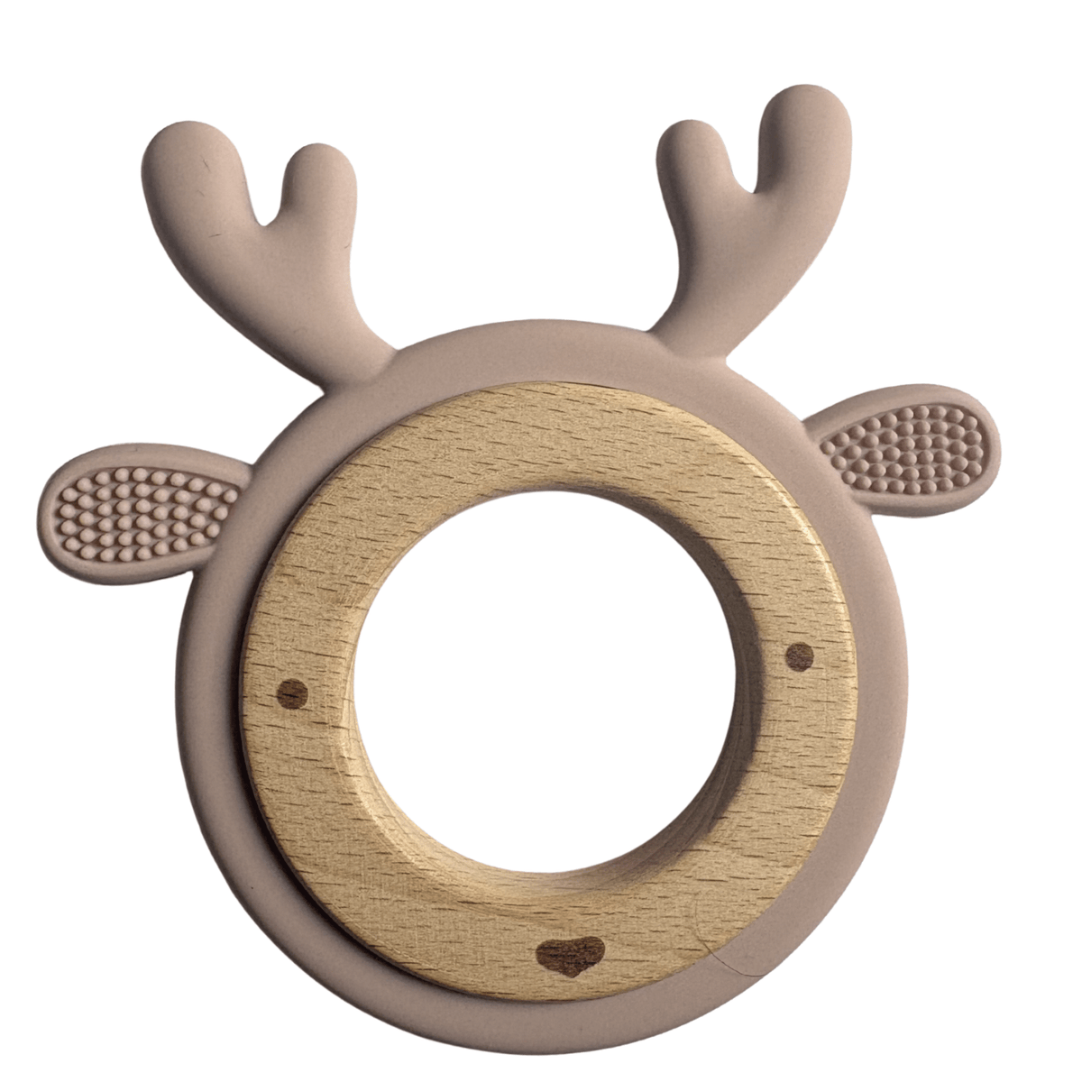 Anneau de dentition Cerf Ineessance, bois et silicone sans BPA