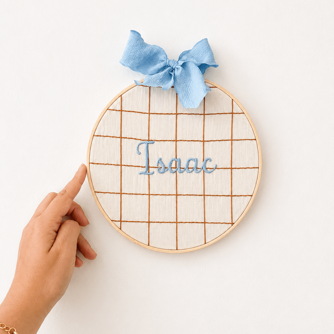Cerceau de naissance personnalisé Ineessance, décoration murale