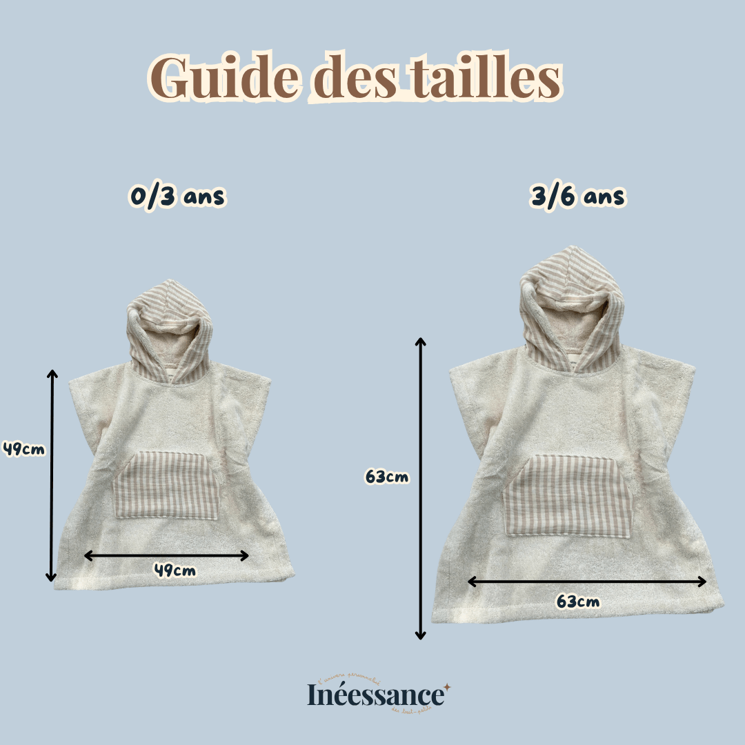 Poncho de plage personnalisé, cadeau d'été pour enfant
