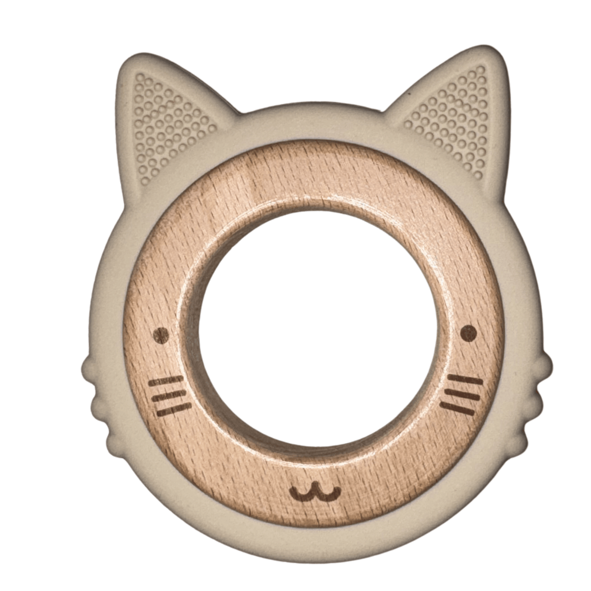 Anneau de dentition Chat, cadeau de naissance personnalisé