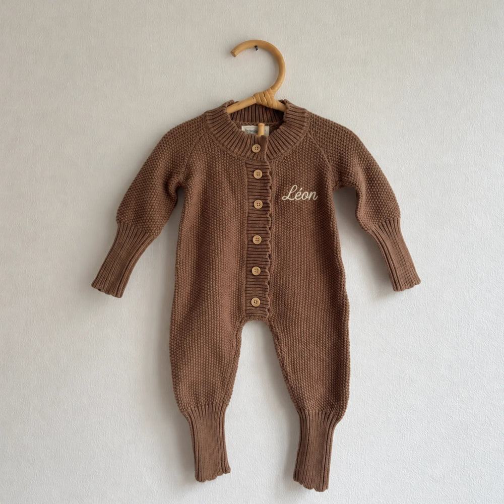 Combinaison tricot personnalisée - Naissance