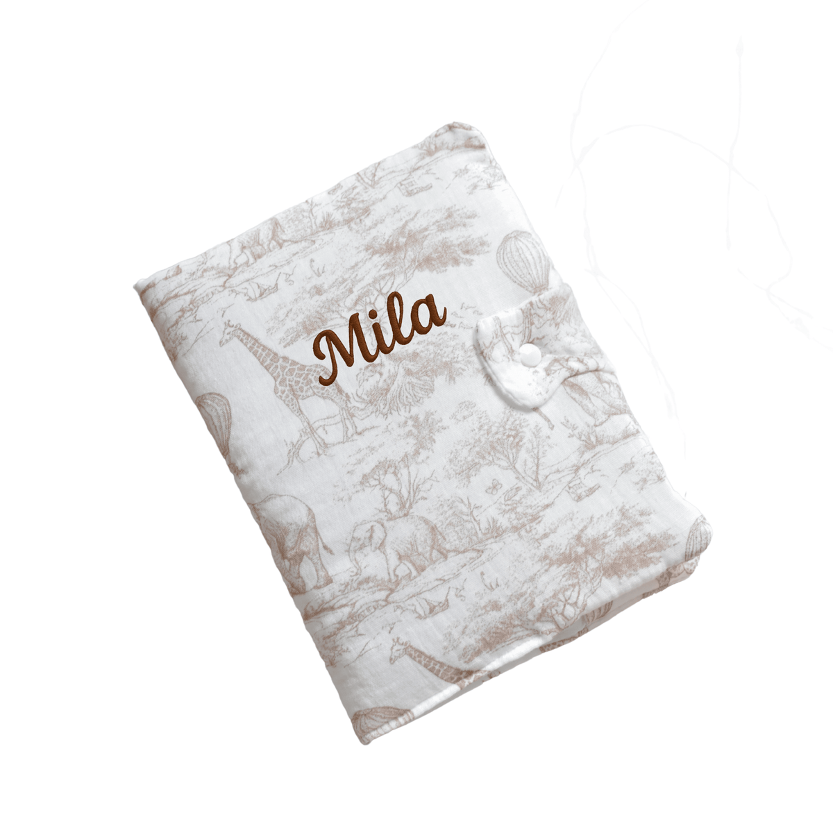 Protège carnet de santé bébé personnalisable au prénom
