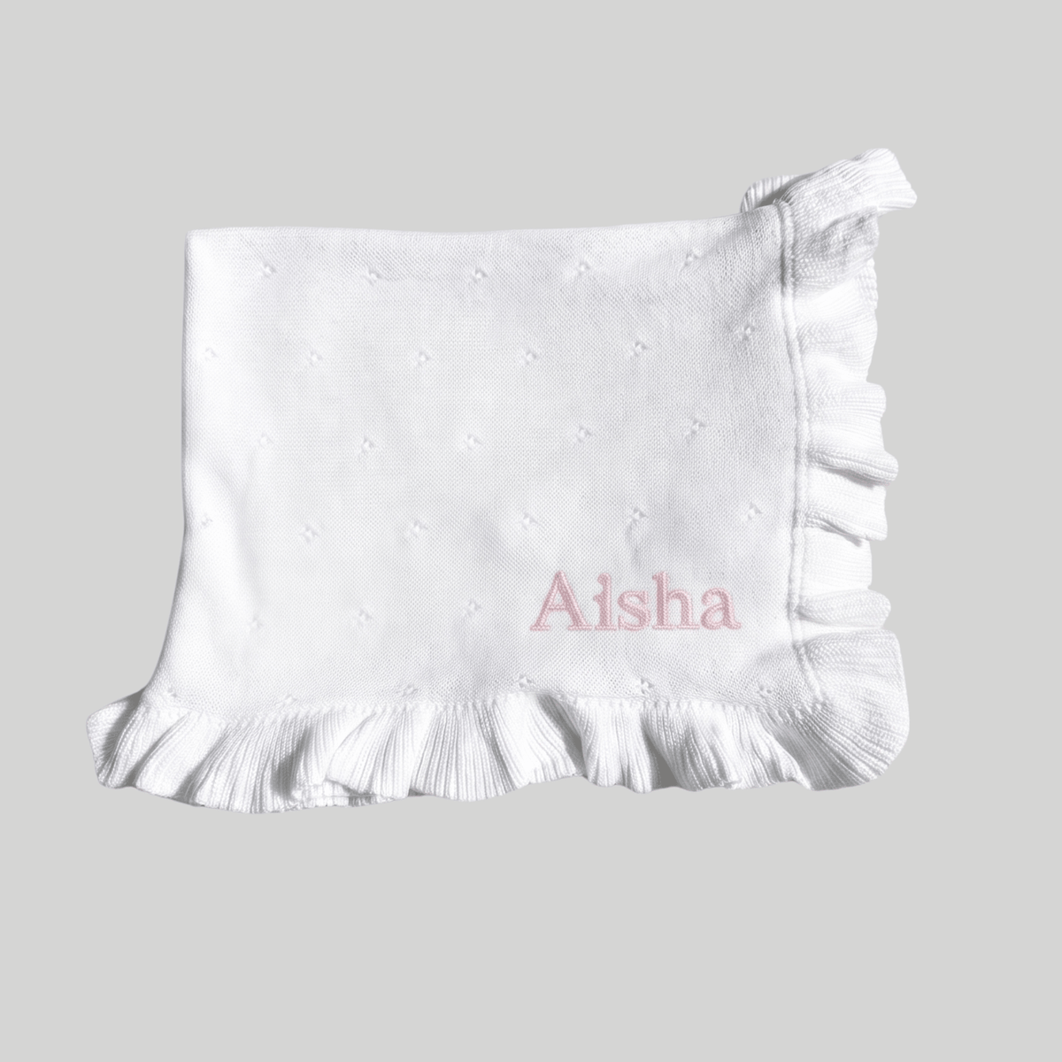 Couverture froufrou pour la chambre ou la poussette de bébé