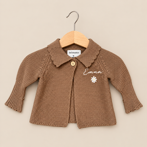 Brassière de naissance personnalisée - Tricot