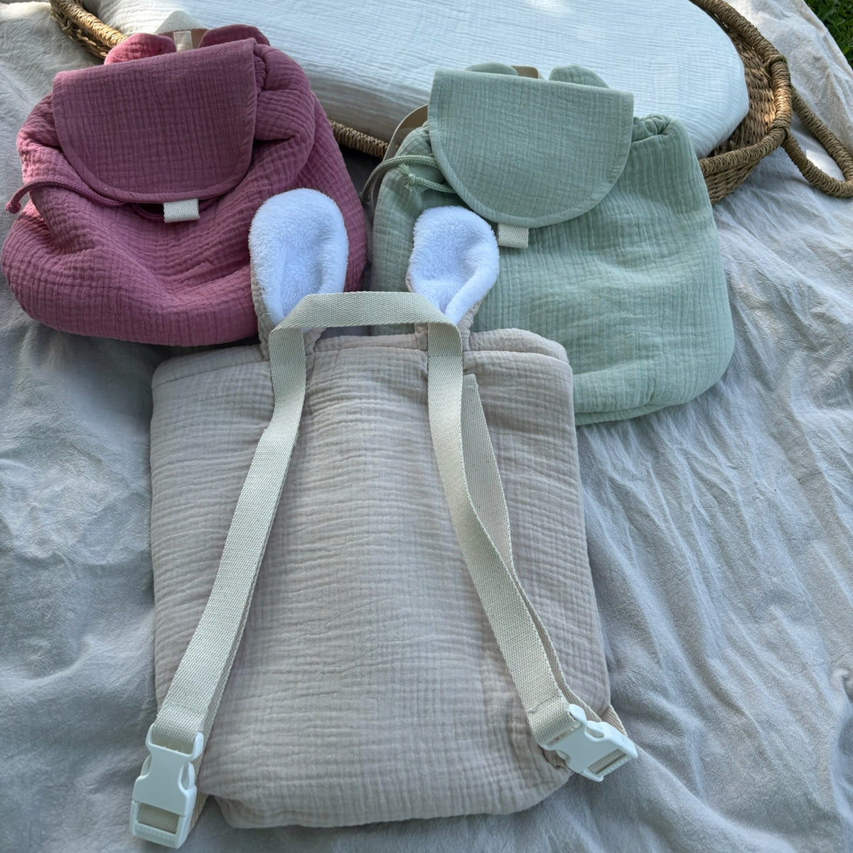 Sac à dos Mini Oreilles Ineessance, coloris au choix