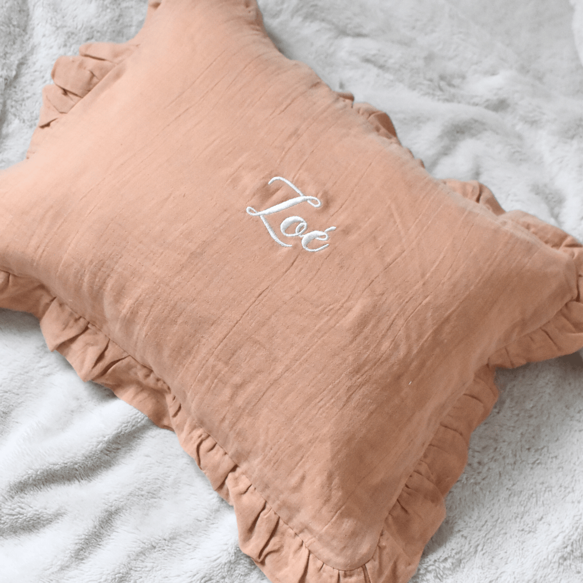 Taie d'oreiller bébé en coton bio certifié Oeko-Tex