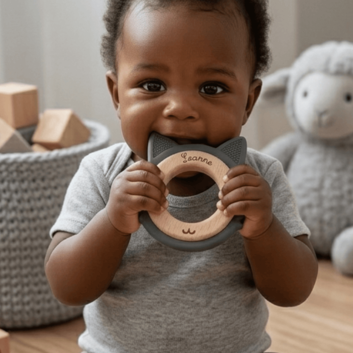 Grignoteuse Chat pour apaiser les gencives sensibles de bébé
