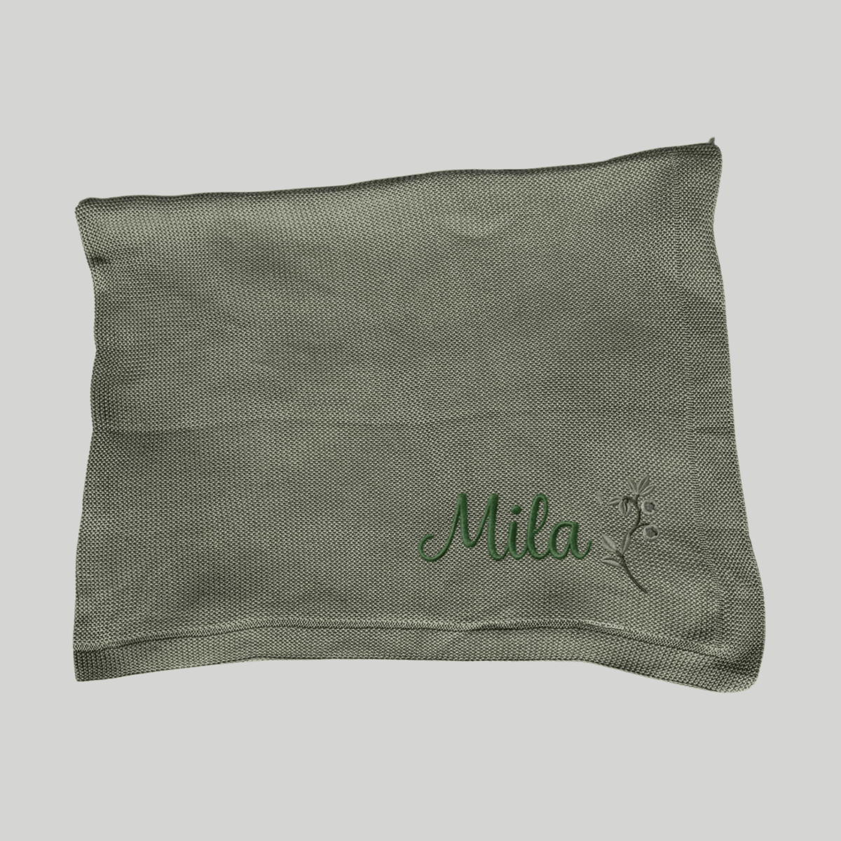 Couverture en maille personnalisée, cadeau de naissance