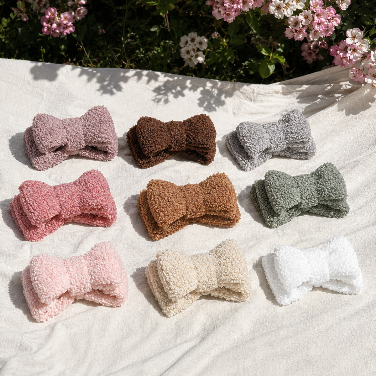Bandeau bébé en maille bouclée chaud et confortable