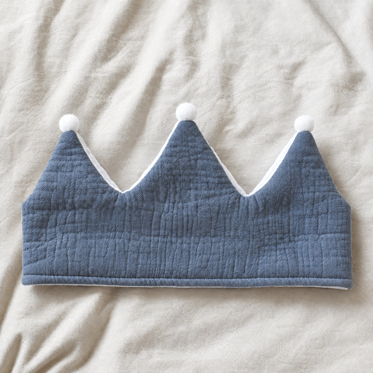 Couronne d'anniversaire bleu à personnaliser