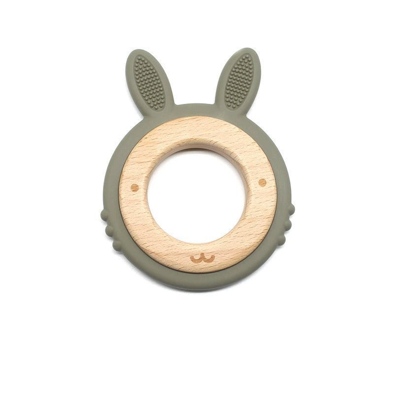 Anneau de dentition Lapin personnalisable avec le prénom gravé