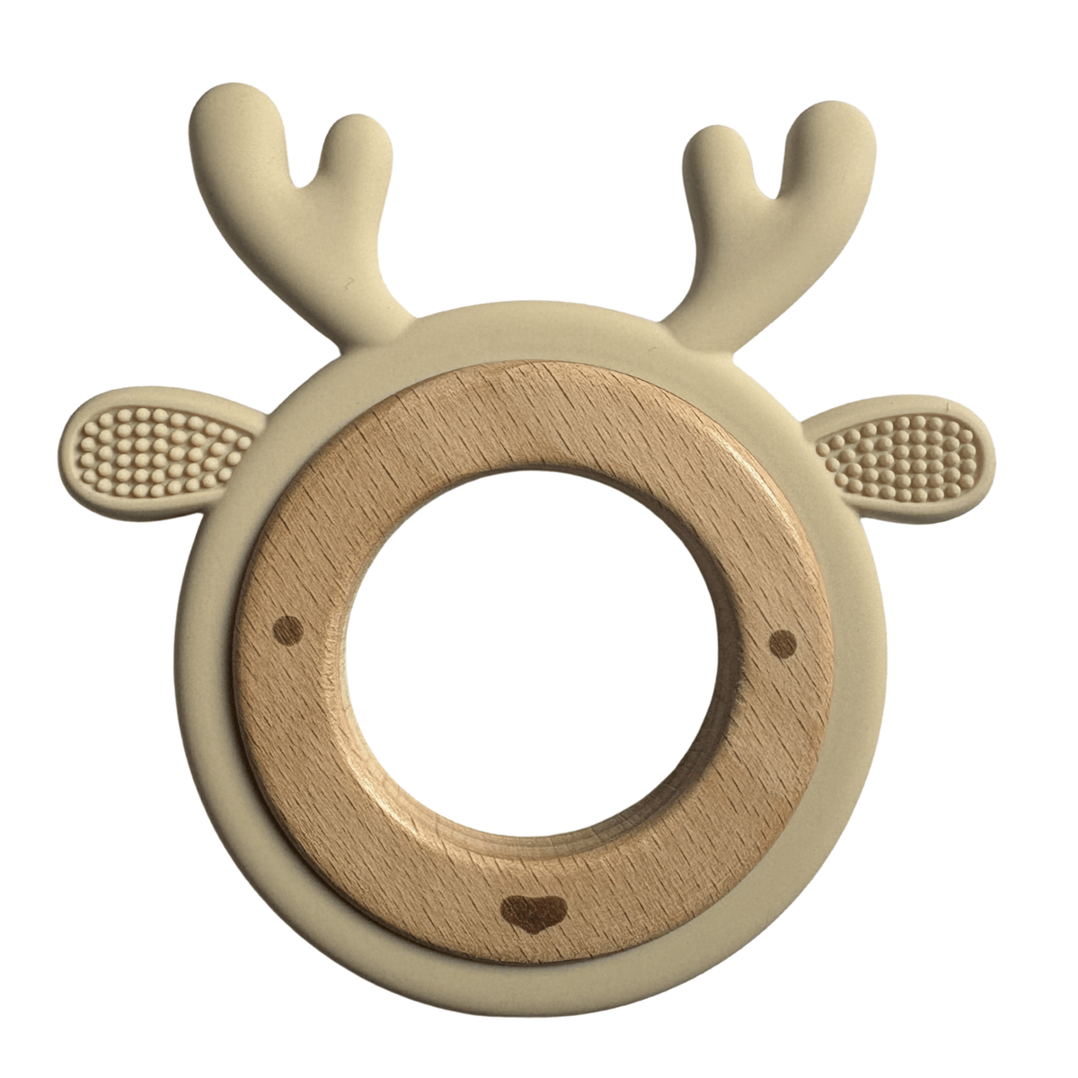 Anneau de dentition Cerf personnalisable avec le prénom gravé