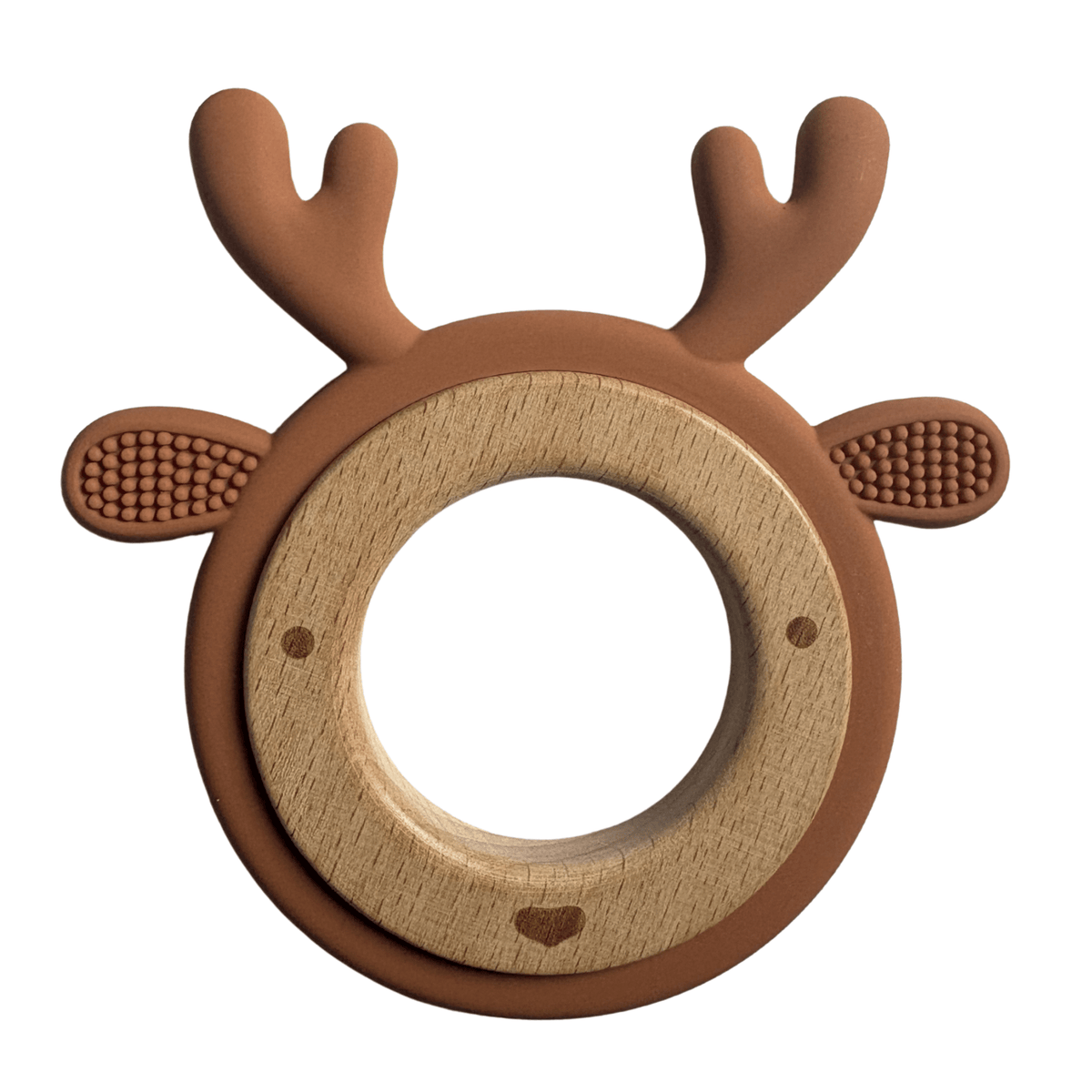 Grignoteuse Cerf en silicone alimentaire doux pour les gencives