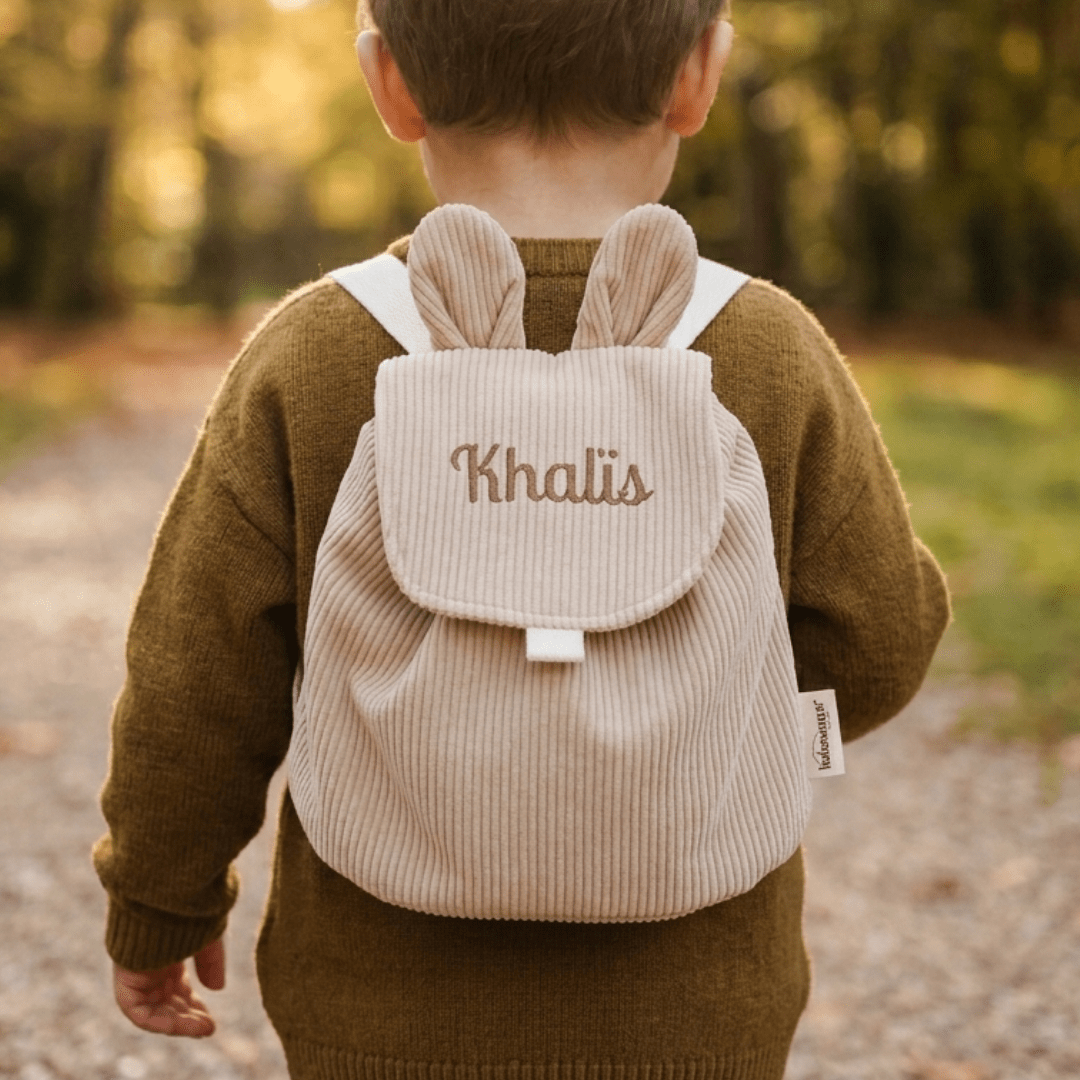 Sac à dos bébé Mini Oreilles personnalisé avec prénom brodé